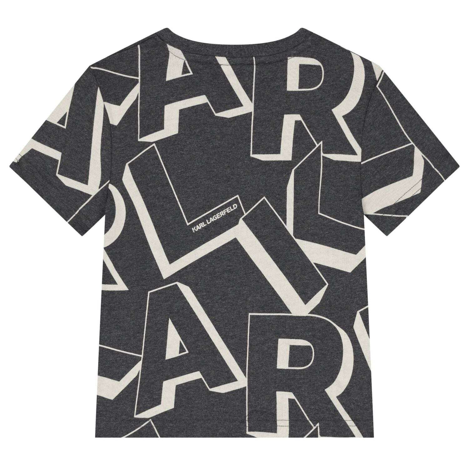 Karl Lagerfeld - Тениски - Grey & Ivory Logo T-Shirt - Love|Labels