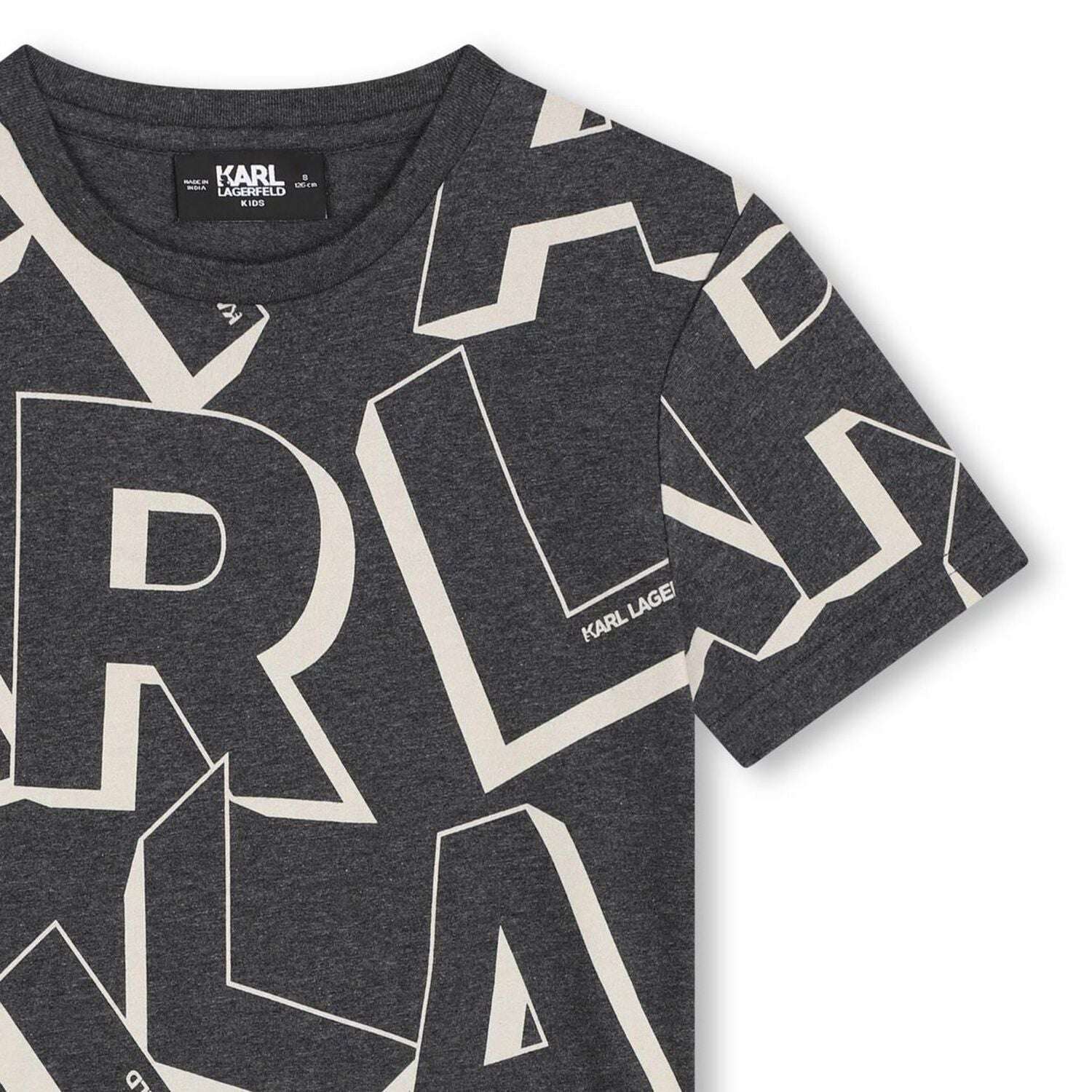 Karl Lagerfeld - Тениски - Grey & Ivory Logo T-Shirt - Love|Labels