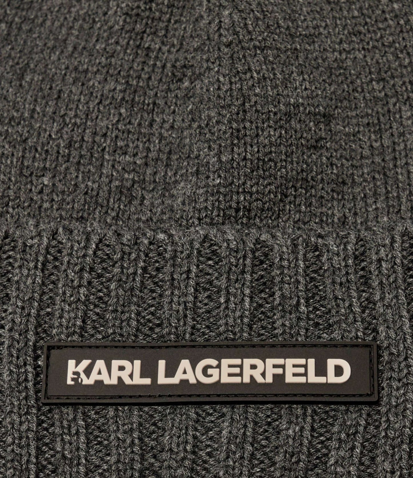 Karl Lagerfeld - Аксесоари - Шапки - Grey Logo Beanie - Love|Labels