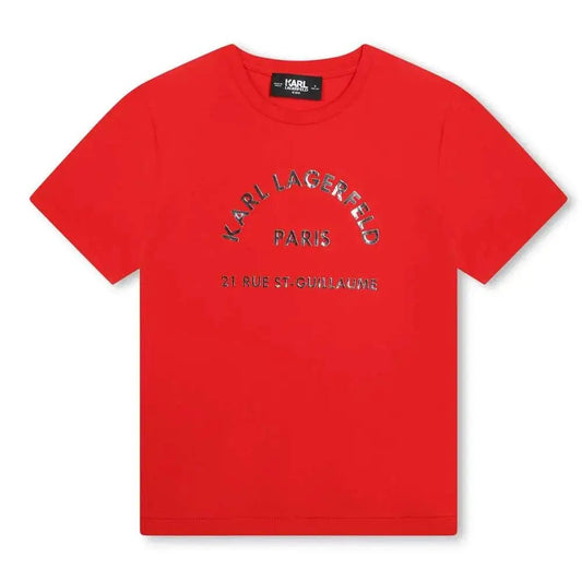 Karl Lagerfeld - Тениски - Logo Print Red T-Shirt - Love|Labels