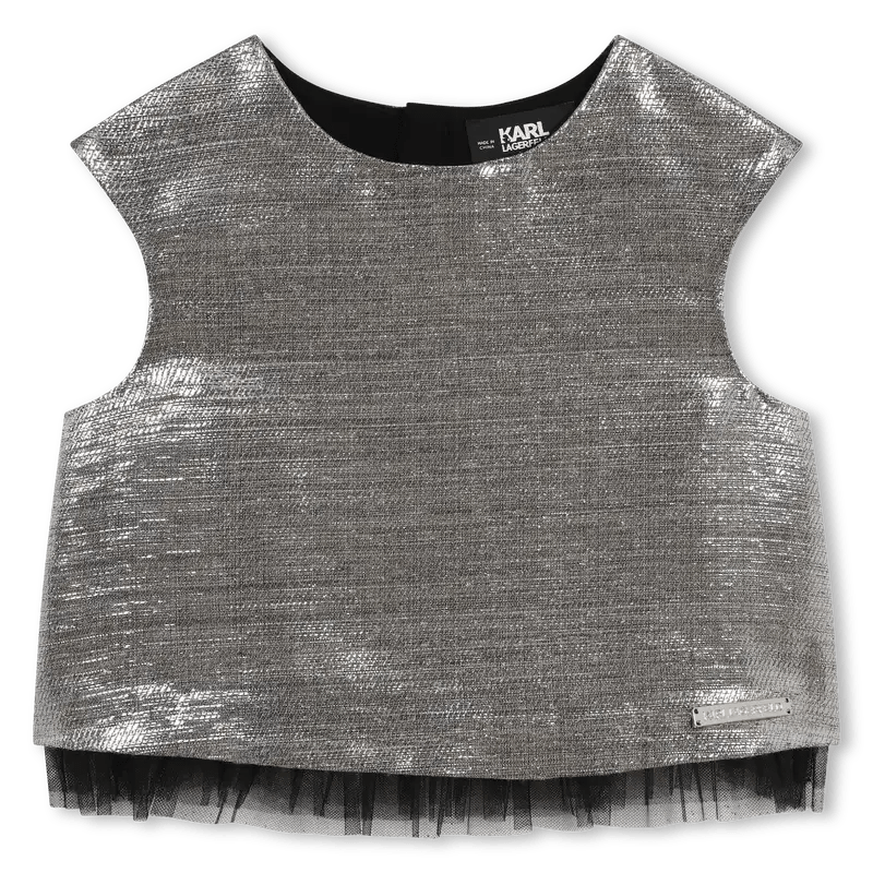 Karl Lagerfeld - Тениски - Metallic Zip - Up Top - Love|Labels