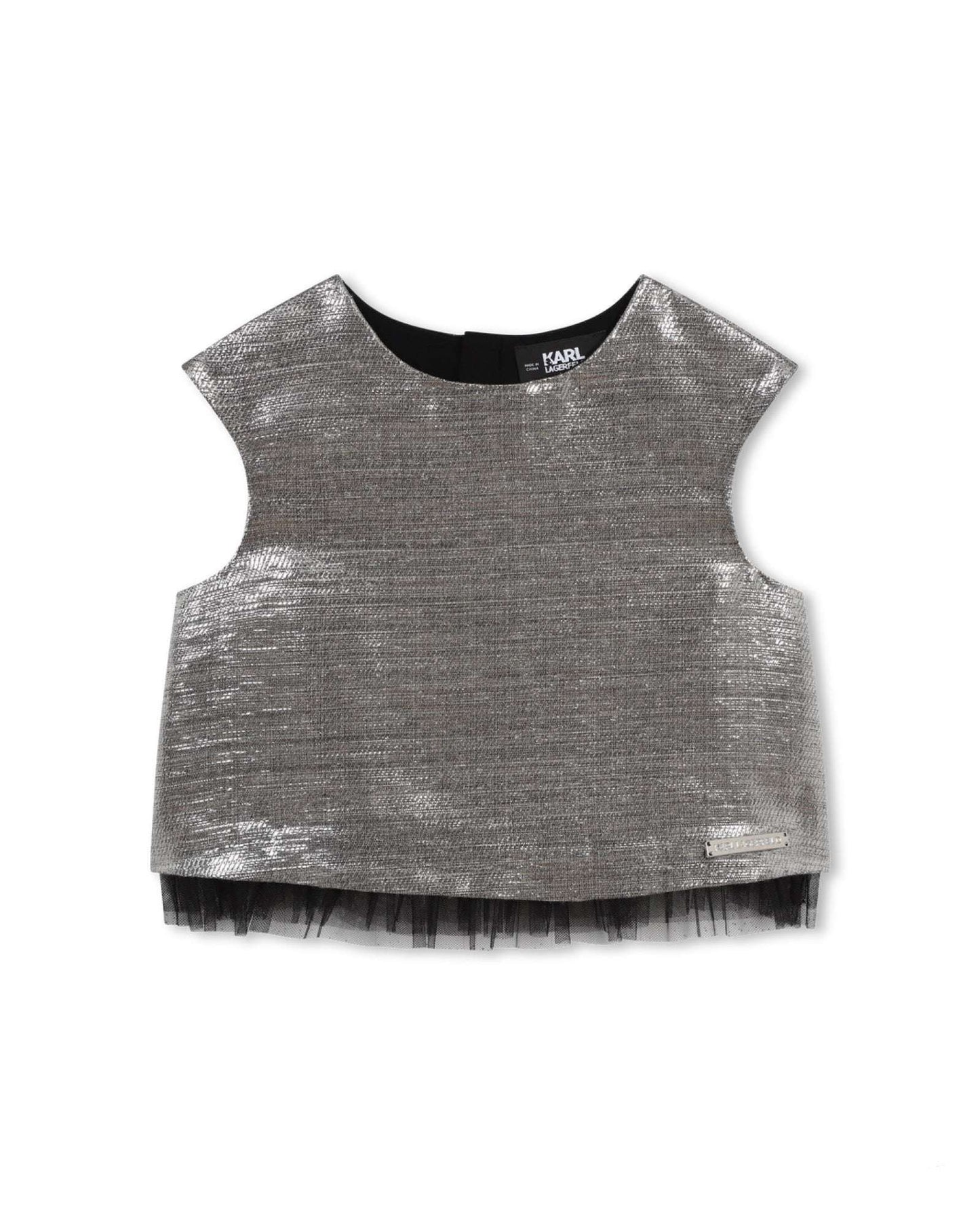 Karl Lagerfeld - Тениски - Metallic Zip - Up Top - Love|Labels