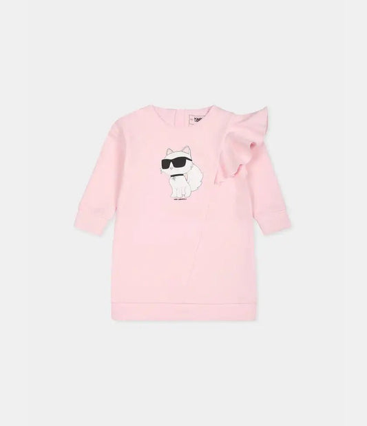 Karl Lagerfeld - Рокли - Pink Ikonik Choupette Dress - Love|Labels