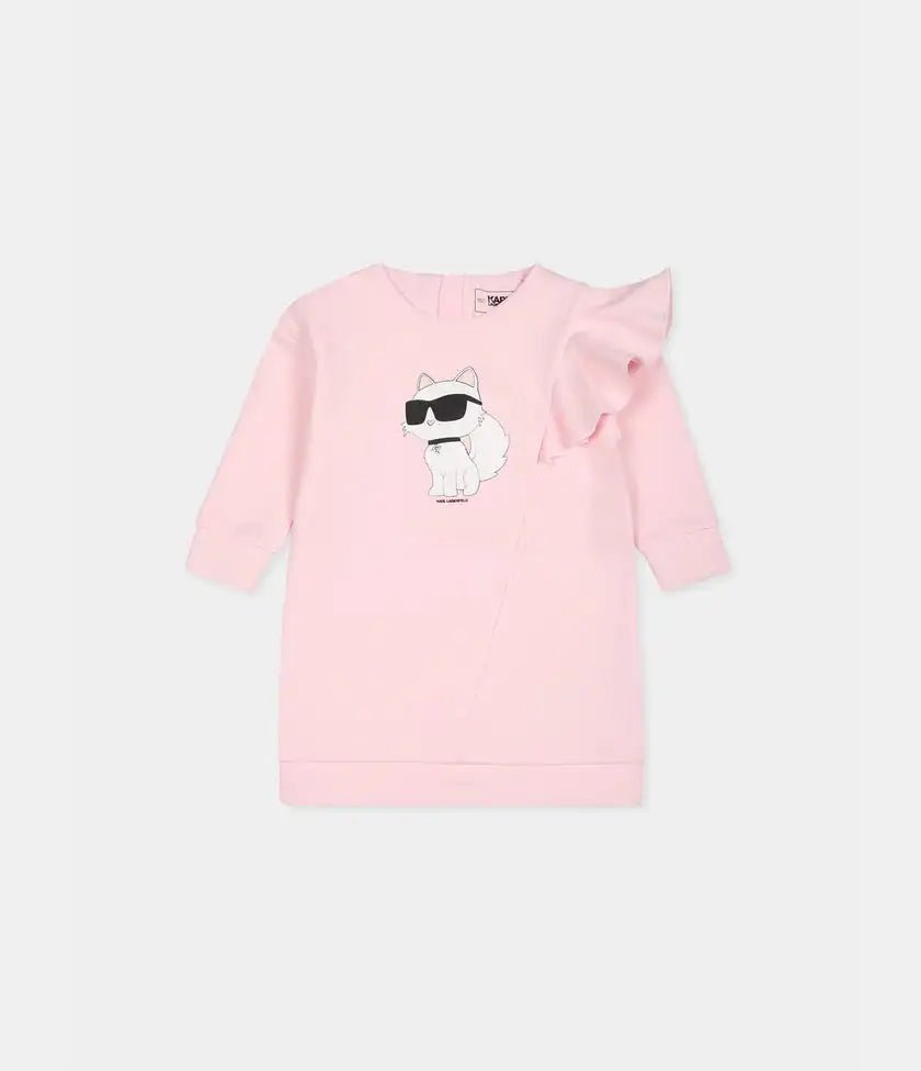 Karl Lagerfeld - Рокли - Pink Ikonik Choupette Dress - Love|Labels
