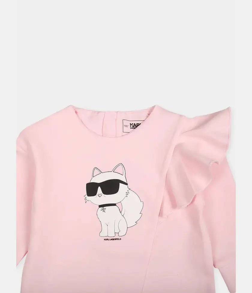 Karl Lagerfeld - Рокли - Pink Ikonik Choupette Dress - Love|Labels