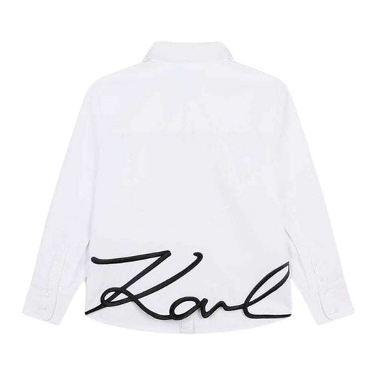 Karl Lagerfeld - Ризи - Signature Logo Button - Up Shirt - Love|Labels