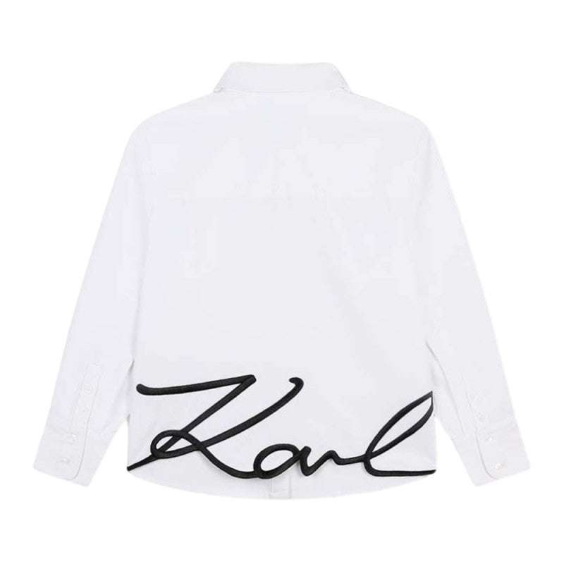 Karl Lagerfeld - Ризи - Signature Logo Button - Up Shirt - Love|Labels