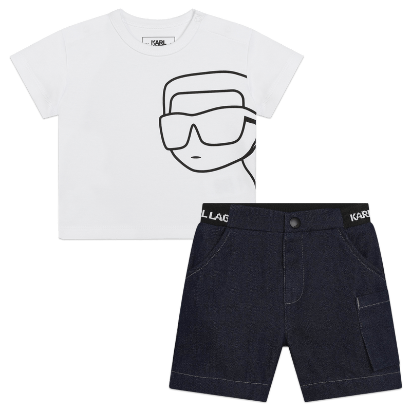 Karl Lagerfeld - Комплекти - White & Blue Karlito Set - Love|Labels