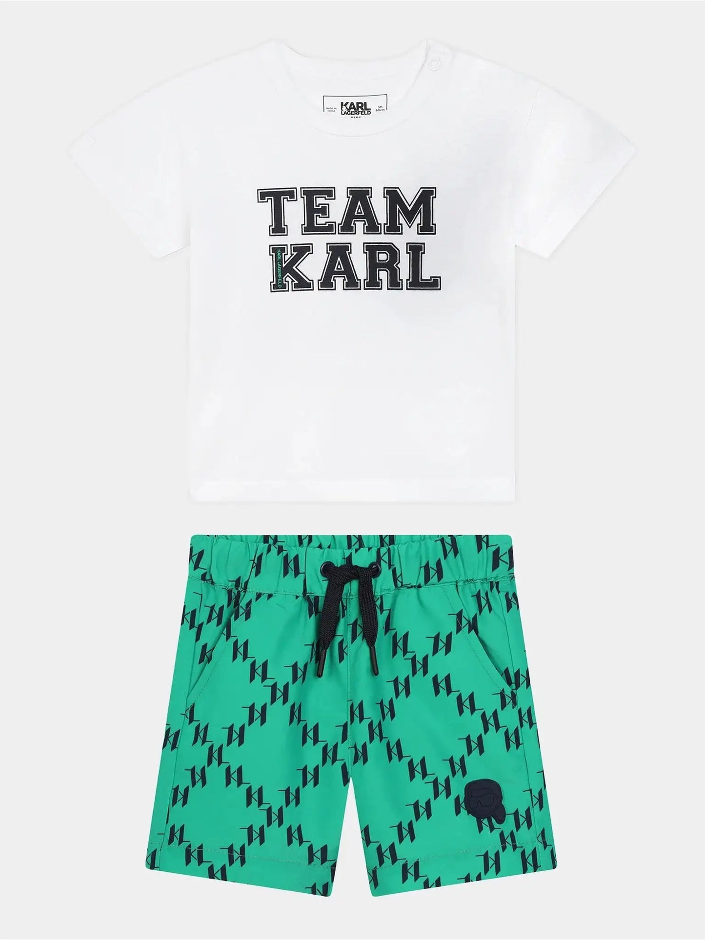 Karl Lagerfeld - Комплекти - White & Green Logo Set - Love|Labels