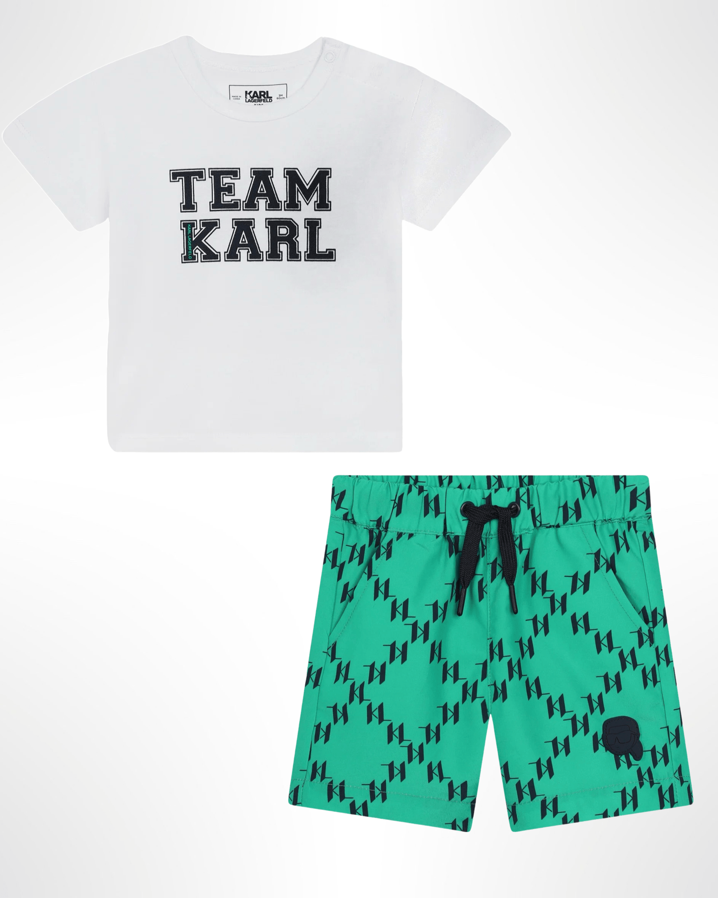 Karl Lagerfeld - Комплекти - White & Green Logo Set - Love|Labels