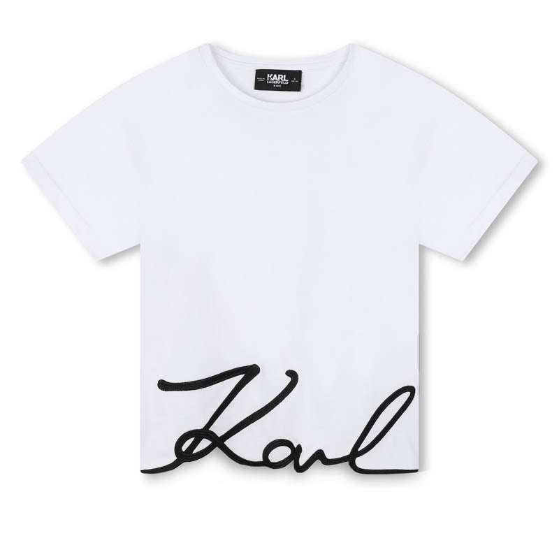 Karl Lagerfeld - White Logo T-Shirt - Love|Labels