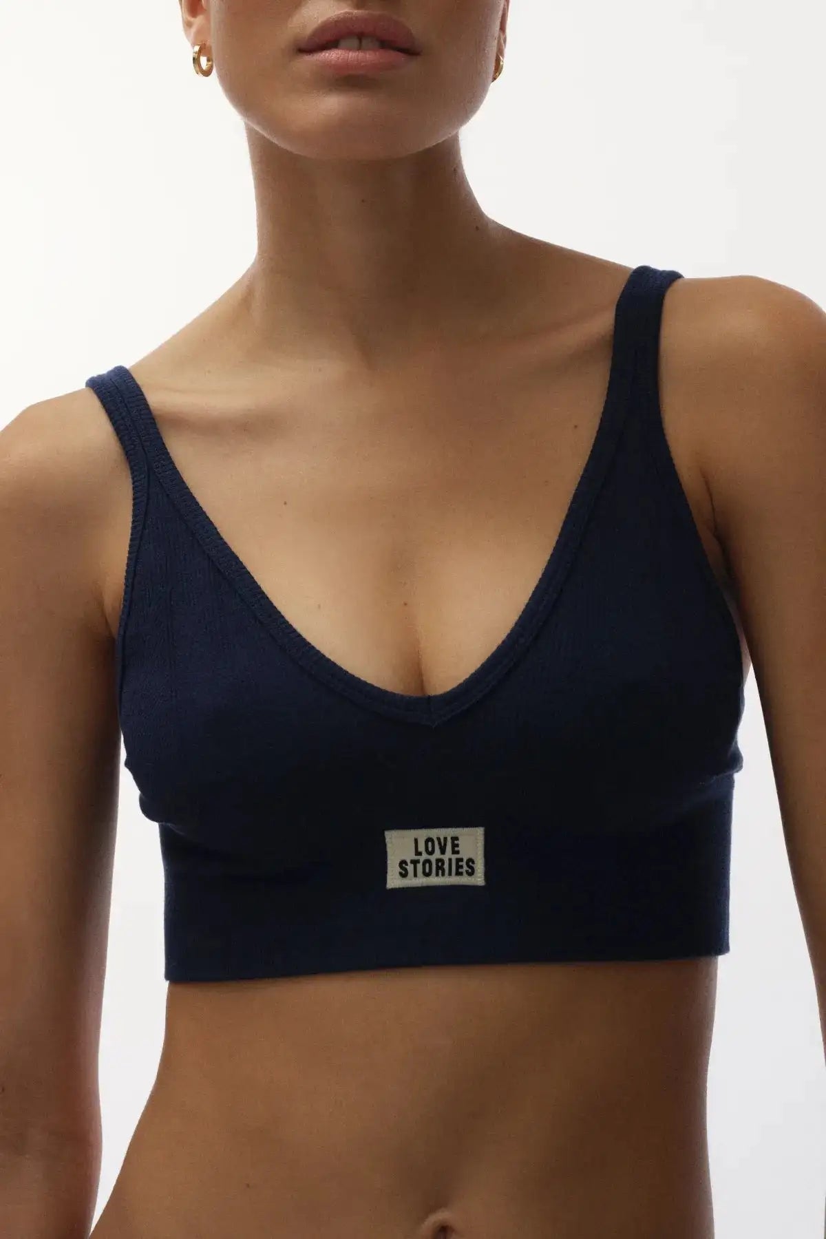 Love Stories Intimates - Бельо - Сутиени - Posey Dark Blue Sporty Bralette - Love|Labels