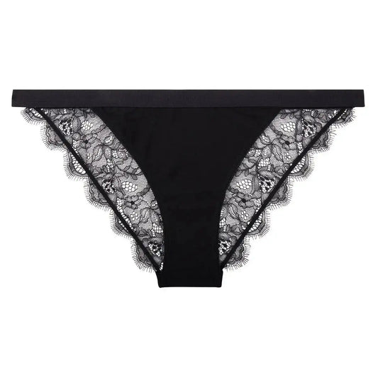Love Stories Intimates - Бельо - Бикини - Wild Rose Blk Lace Briefs - Love|Labels