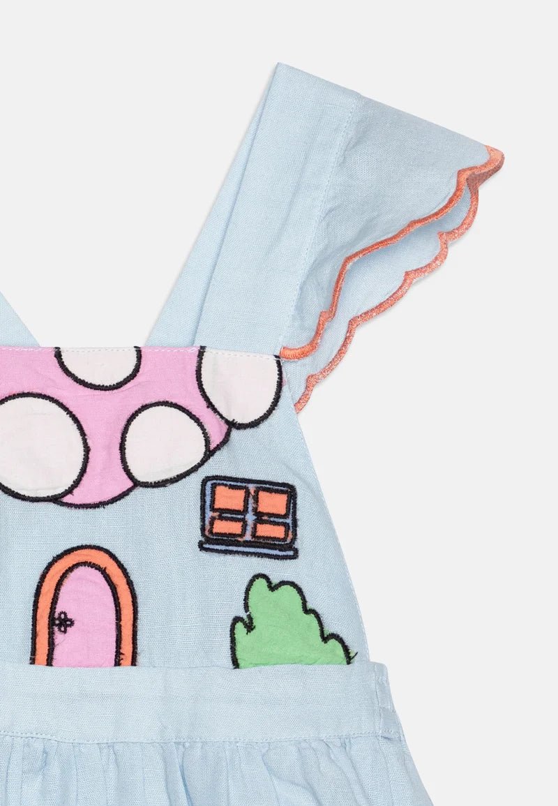 Love|Labels - Denim Dress With Flowers - Love|Labels