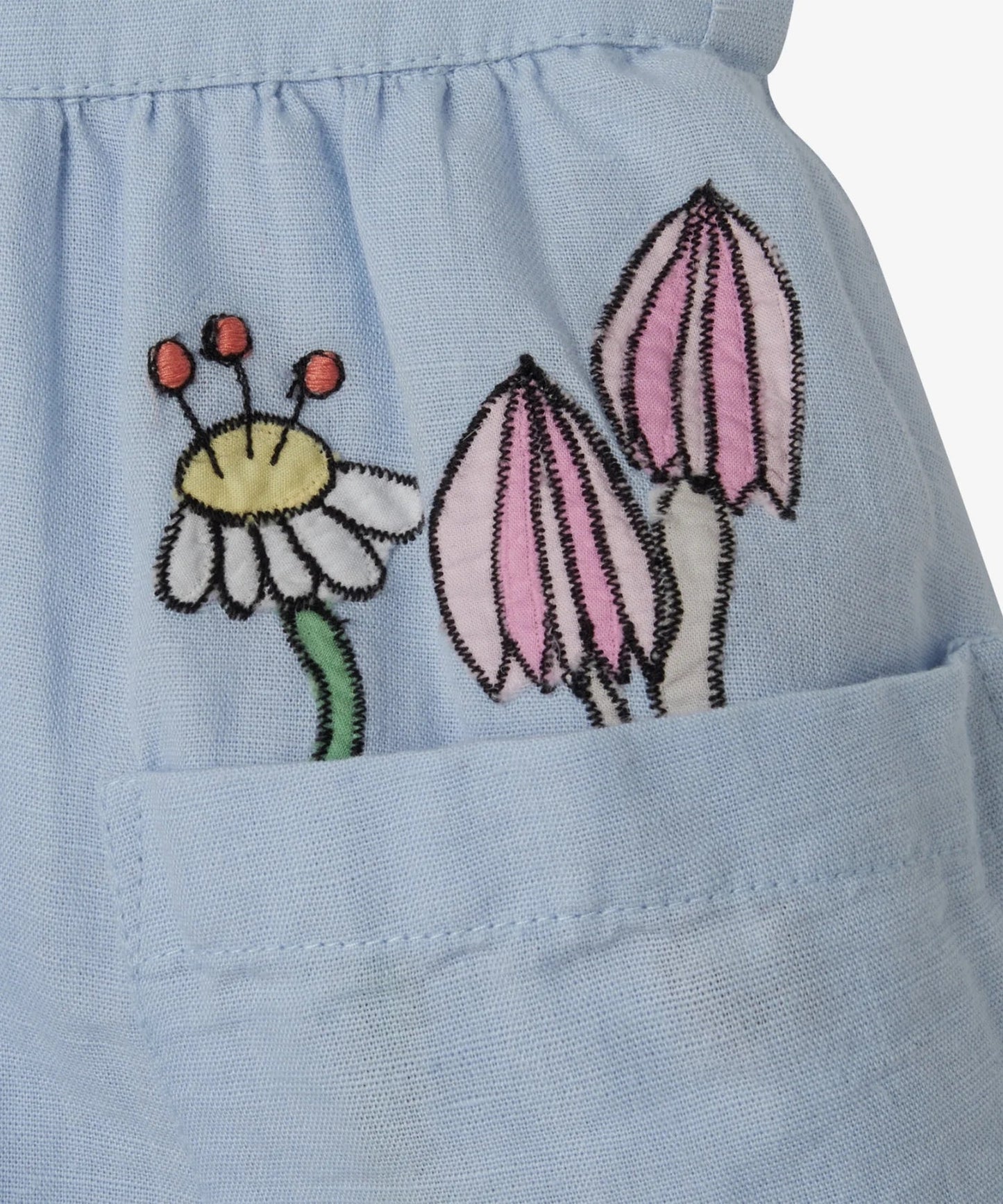 Love|Labels - Denim Dress With Flowers - Love|Labels