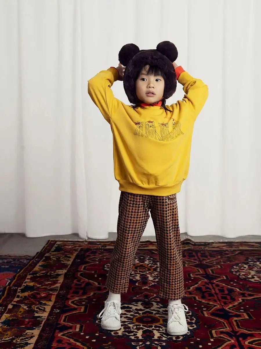 Mini Rodini - Блузи - Agatha Dogs Sweatshirt - Love|Labels