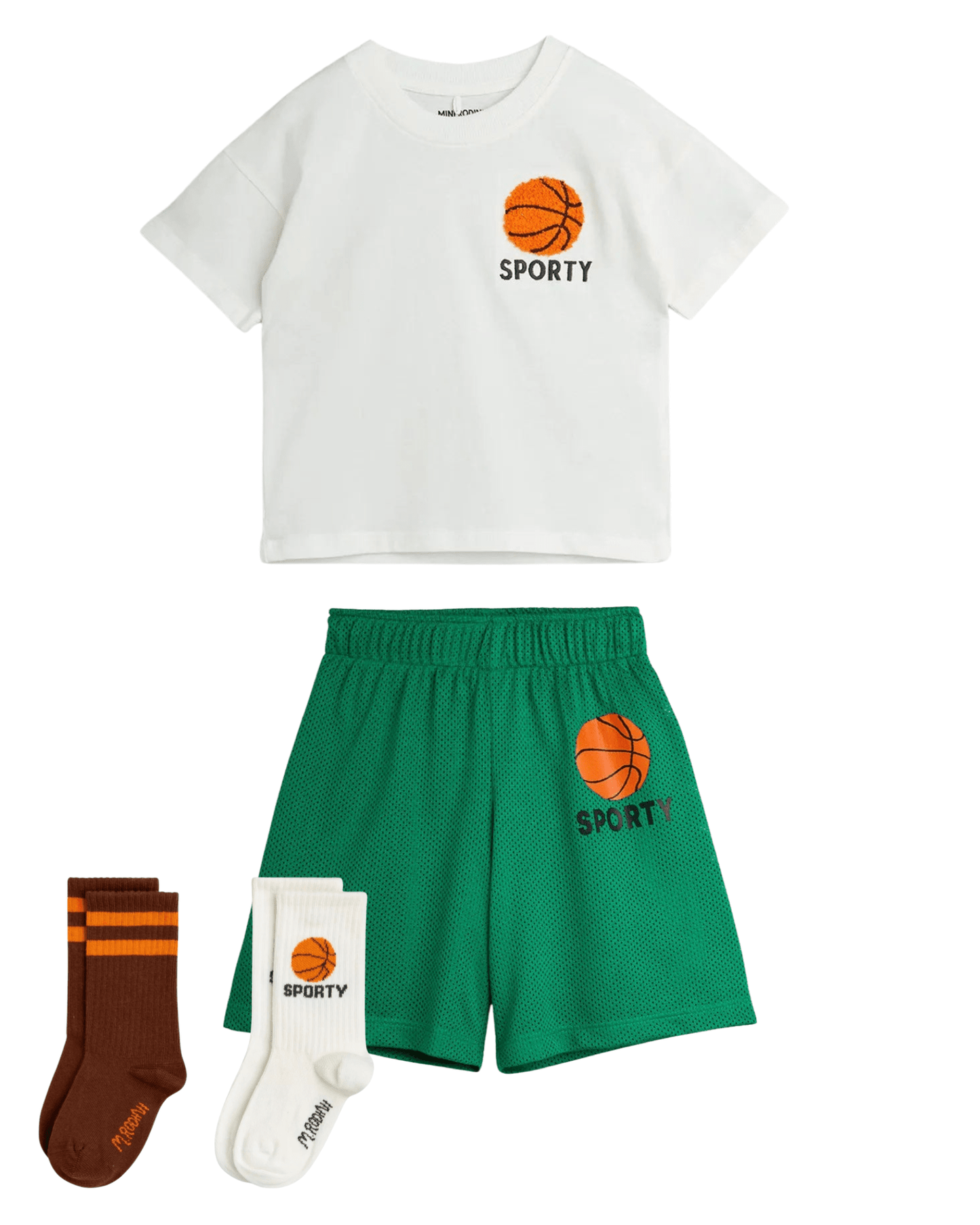Mini Rodini - Тениски - Basketball Embroidered T-Shirt - Love|Labels