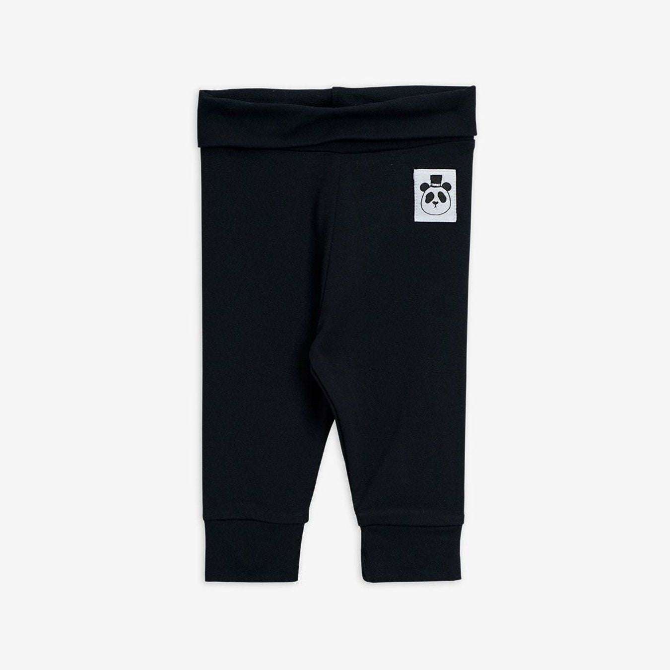 Mini Rodini - Клинове - Black Basic Baby Leggings - Love|Labels