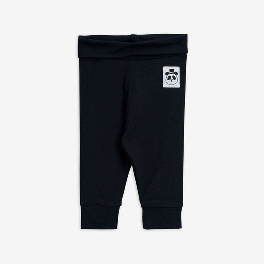 Mini Rodini - Клинове - Black Basic Baby Leggings - Love|Labels