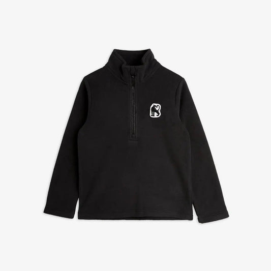 Mini Rodini - Блузи - Black Microfleece Top - Love|Labels