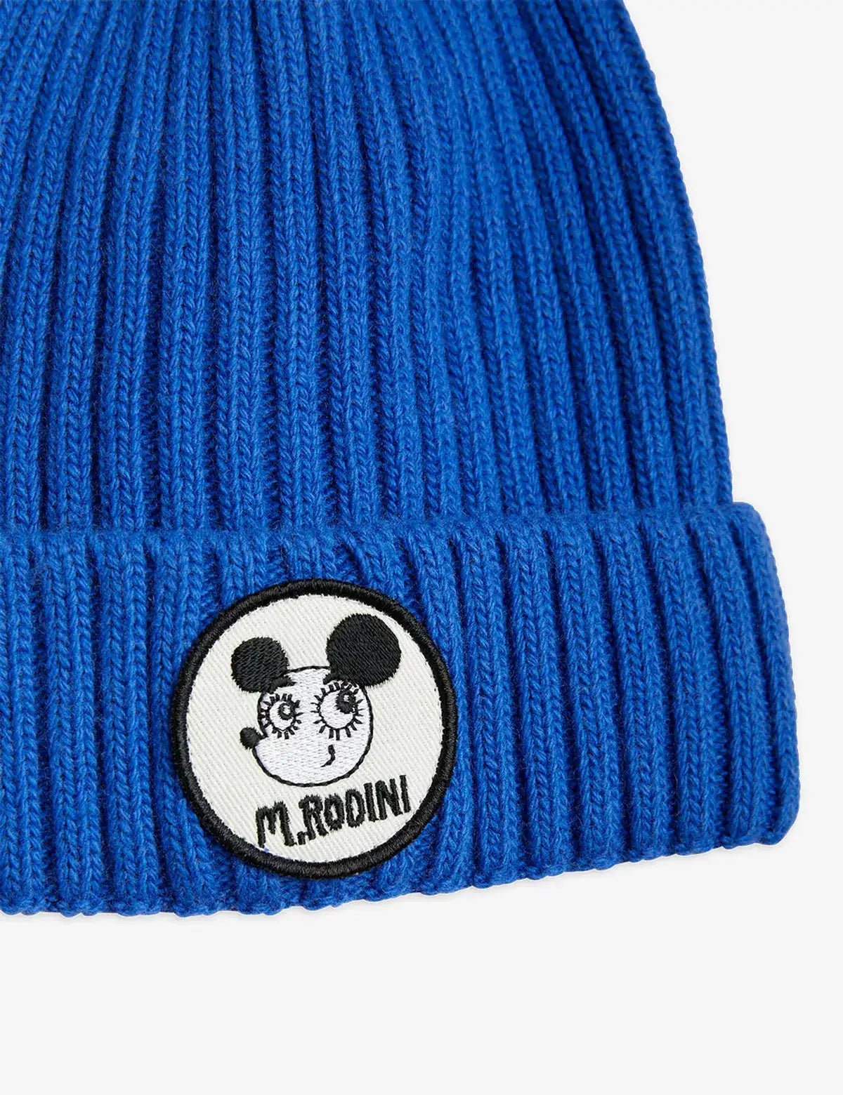 Mini Rodini - Аксесоари - Шапки - Blue Knit Beanie - Love|Labels