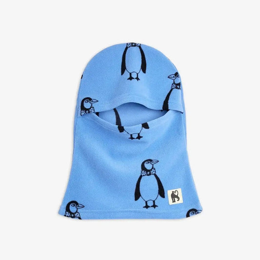 Mini Rodini - Аксесоари - Шапки - Blue Penguin Fleece Balaclava - Love|Labels