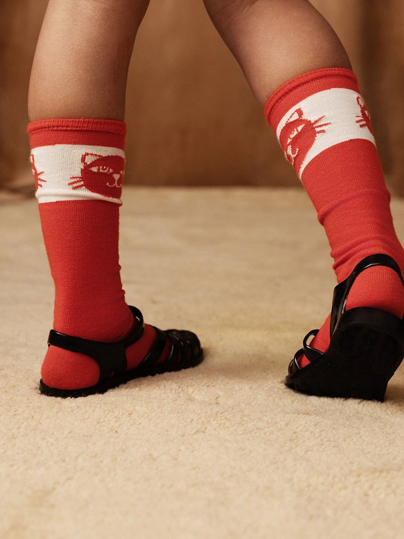 Mini Rodini - Аксесоари - Други - Cats Knee - High Socks - Love|Labels