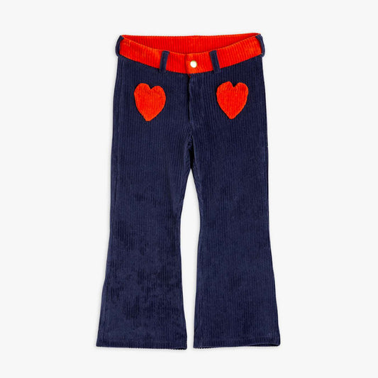 Mini Rodini - Панталони - Corduroy Trousers Blue - Love|Labels