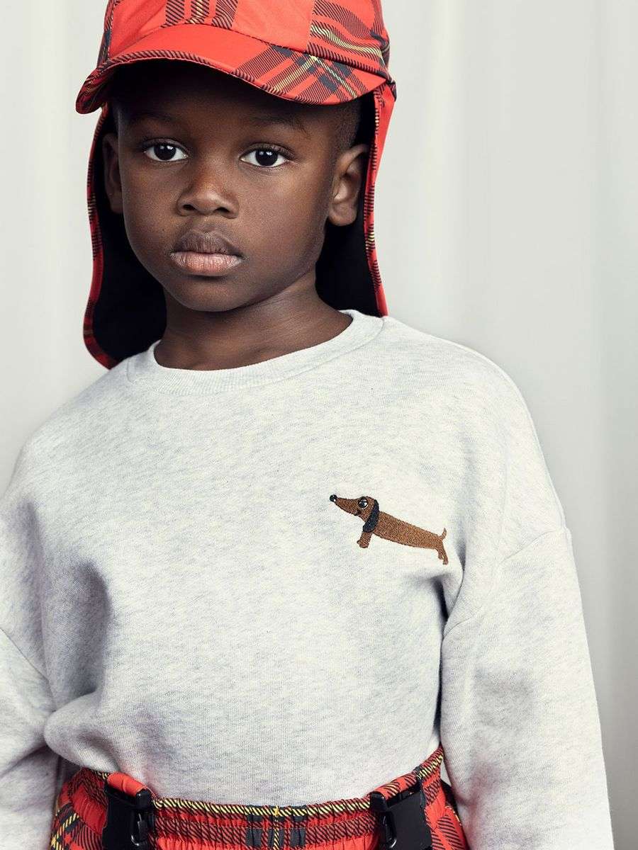 Mini Rodini - Блузи - Dog Embroidered Sweatshirt - Love|Labels