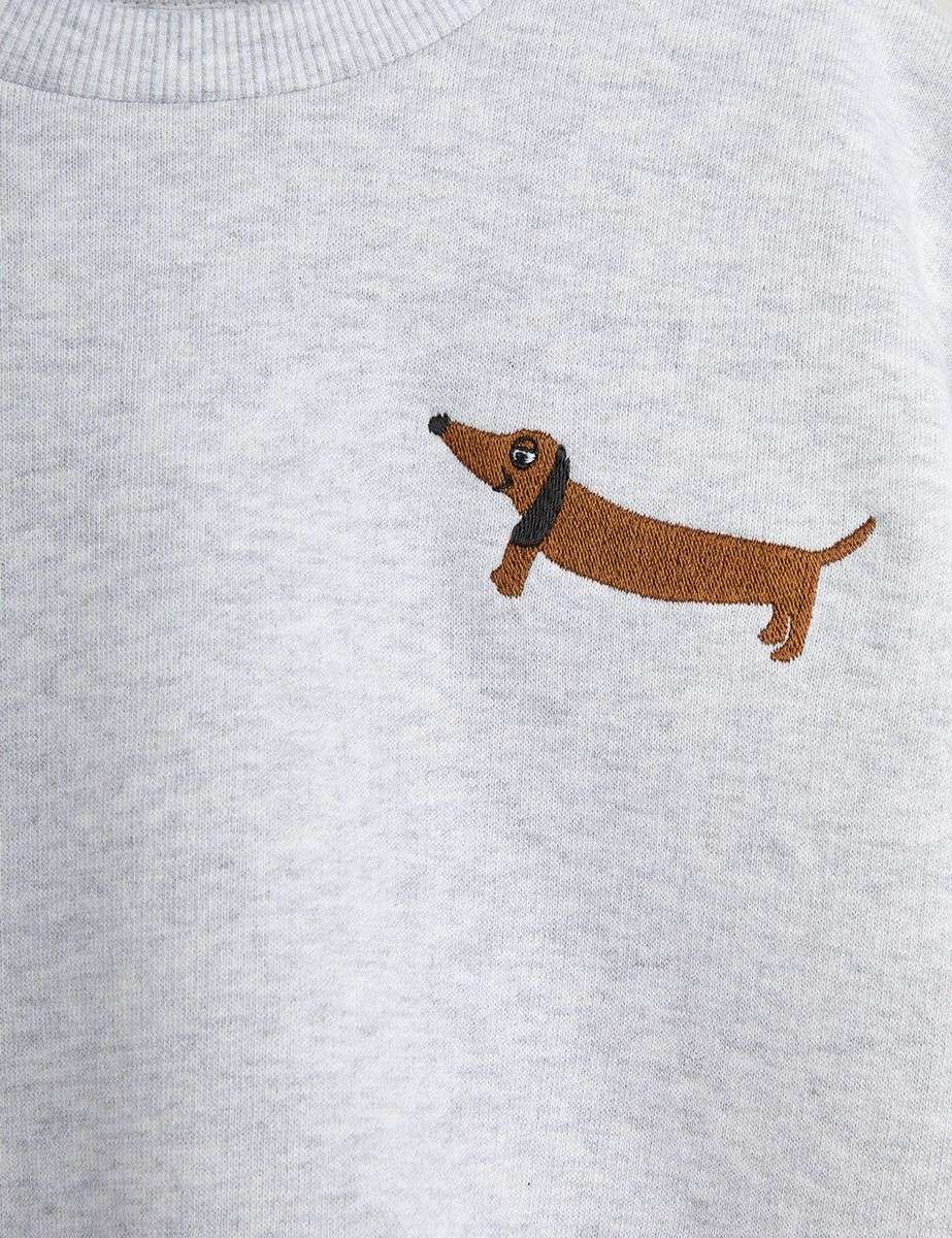 Mini Rodini - Блузи - Dog Embroidered Sweatshirt - Love|Labels