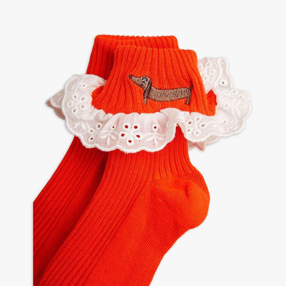 Mini Rodini - Аксесоари - Други - Dog Lace Socks - Love|Labels