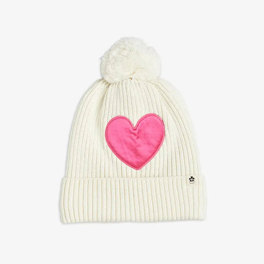 Mini Rodini - Аксесоари - Шапки - Heart Knitted Hat - Love|Labels