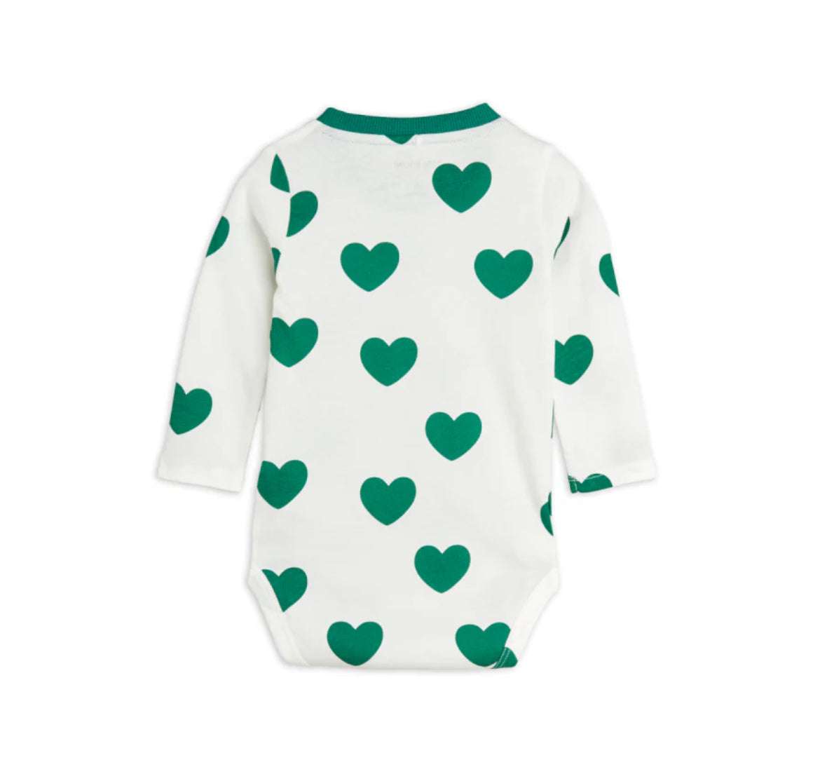 Mini Rodini - Блузи - Hearts Baby Bodysuit - Love|Labels