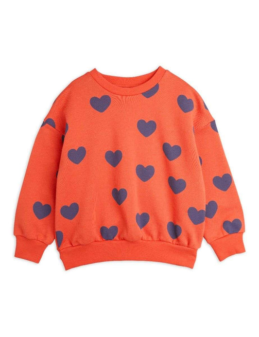 Mini Rodini - Блузи - Hearts Red Sweatshirt - Love|Labels
