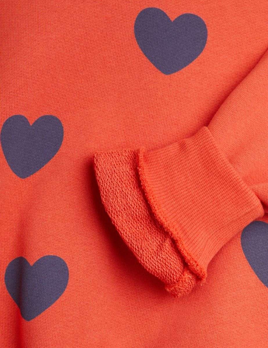 Mini Rodini - Блузи - Hearts Red Sweatshirt - Love|Labels