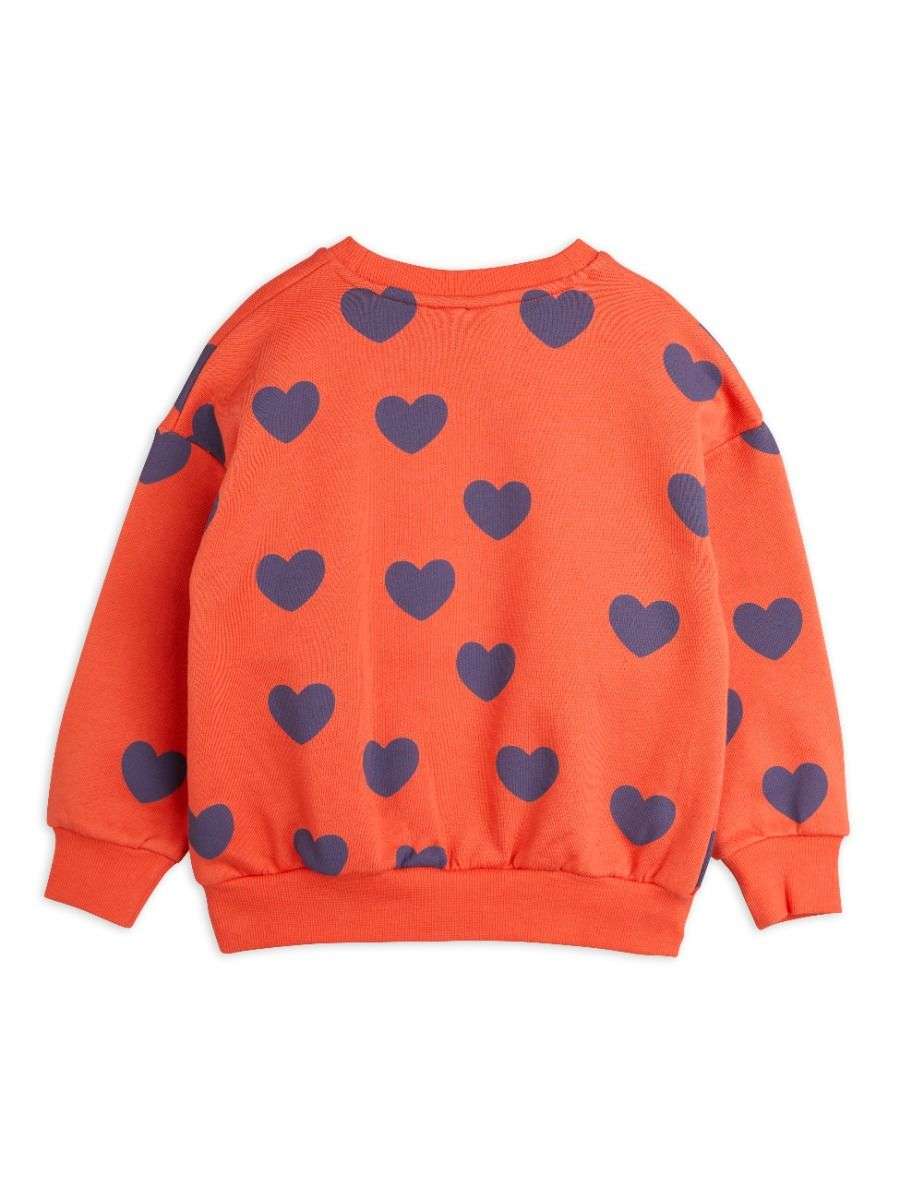 Mini Rodini - Блузи - Hearts Red Sweatshirt - Love|Labels