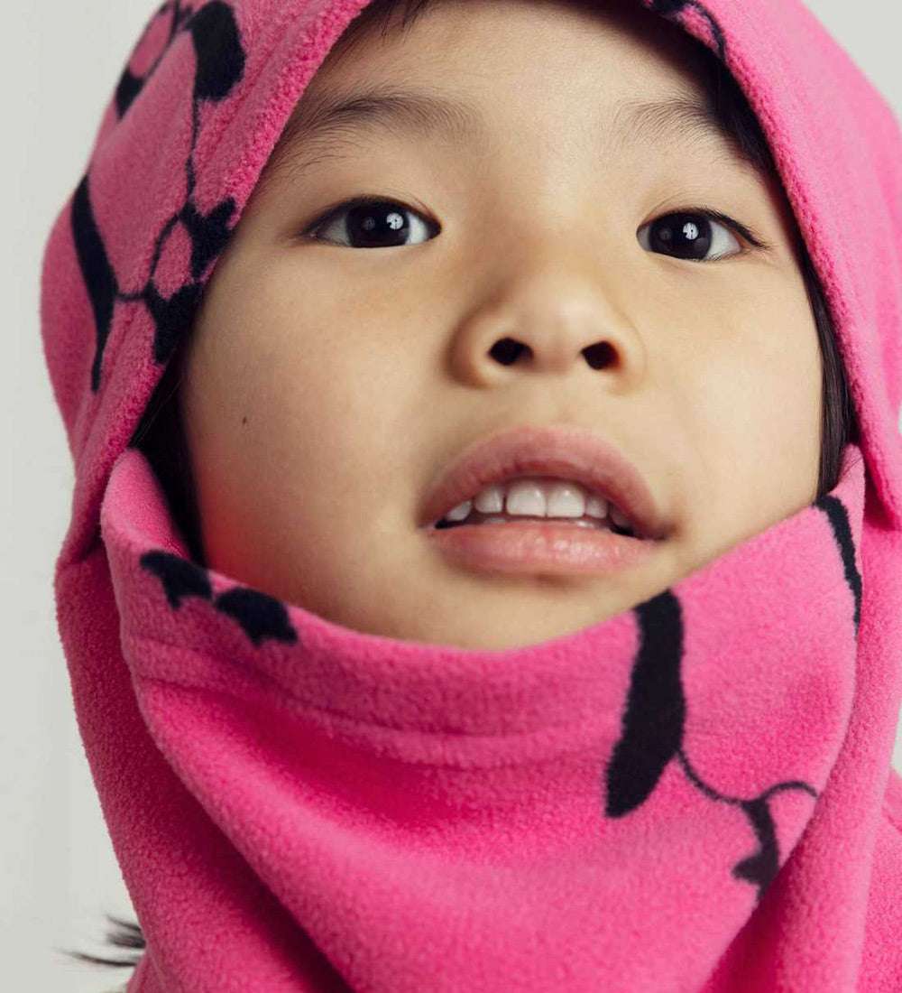 Mini Rodini - Аксесоари - Шапки - Penguin Fleece Balaclava - Love|Labels