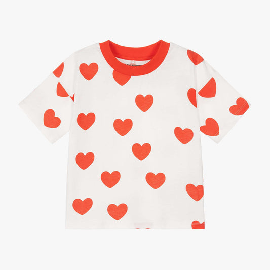 Mini Rodini - Тениски - Red Hearts T-Shirt - Love|Labels