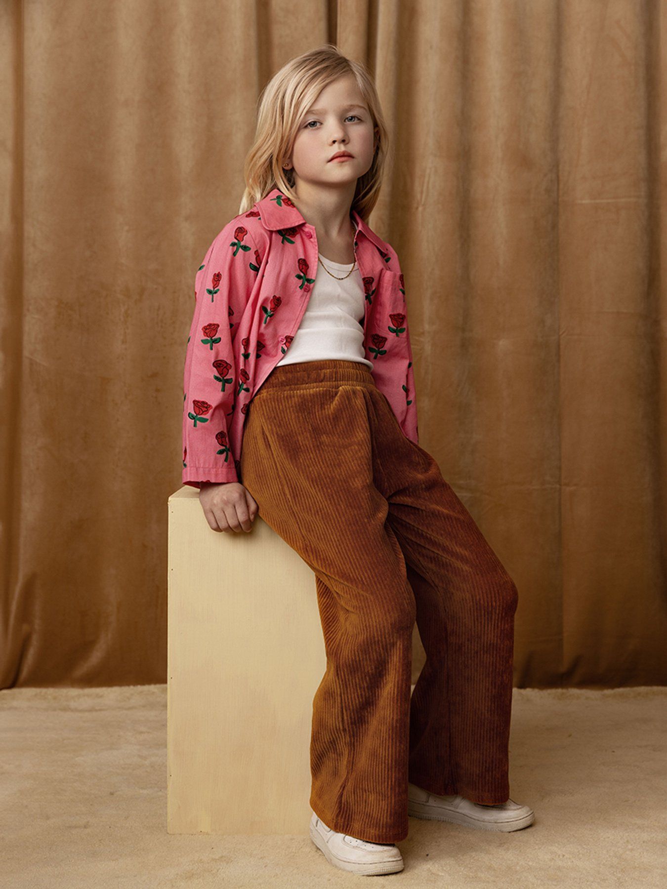 Mini Rodini - Тениски - Roses Woven Shirt - Love|Labels