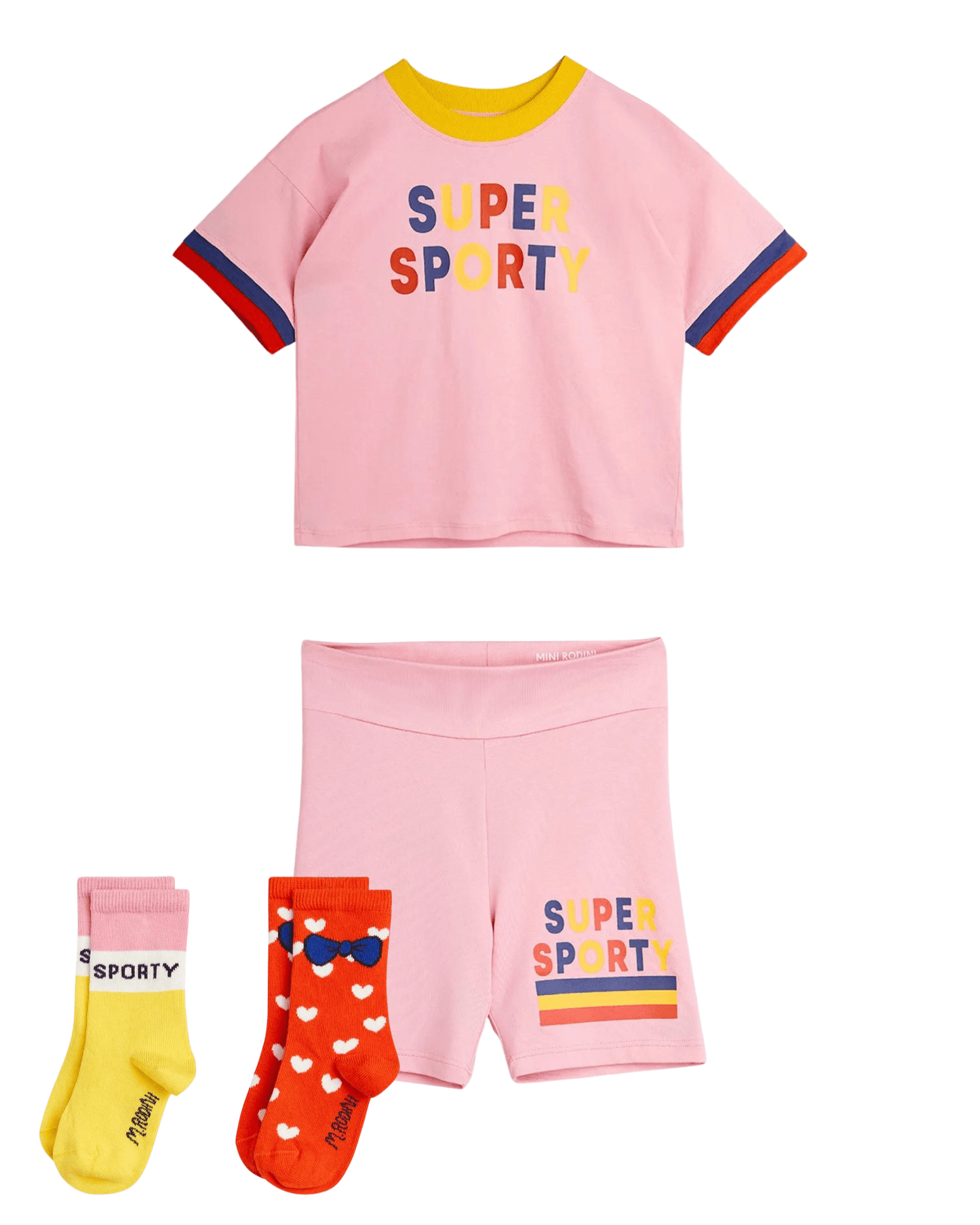 Mini Rodini - Шорти - Super Sporty Bike Shorts - Love|Labels
