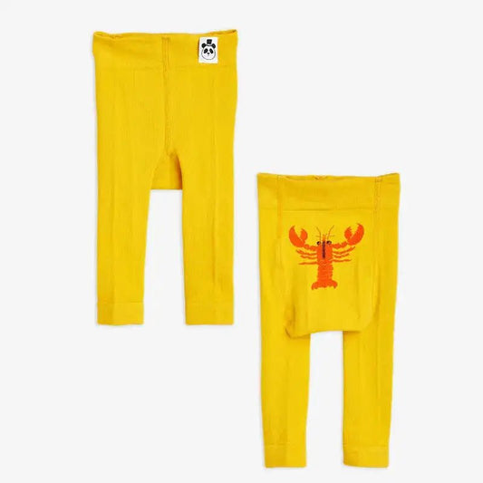 Mini Rodini - Клинове - Yellow Baby Lobster Tights - Love|Labels
