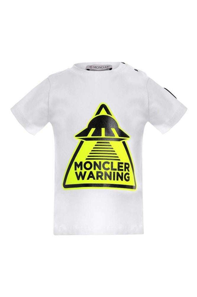 MONCLER - Тениски - White Warning T-Shirt - Love|Labels