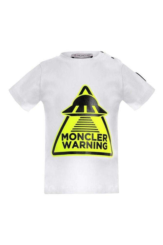 MONCLER - Тениски - White Warning T-Shirt - Love|Labels