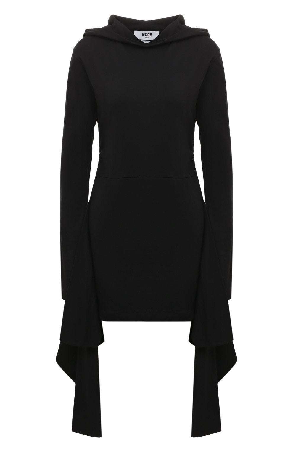 MSGM - Рокли - Black Hooded Dress - Love|Labels