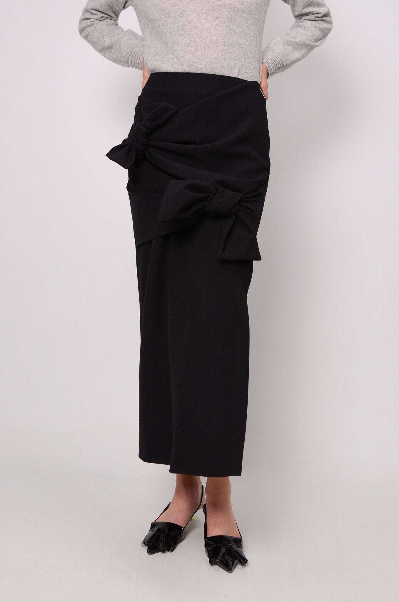 MSGM - Black Knots Skirt - Love|Labels
