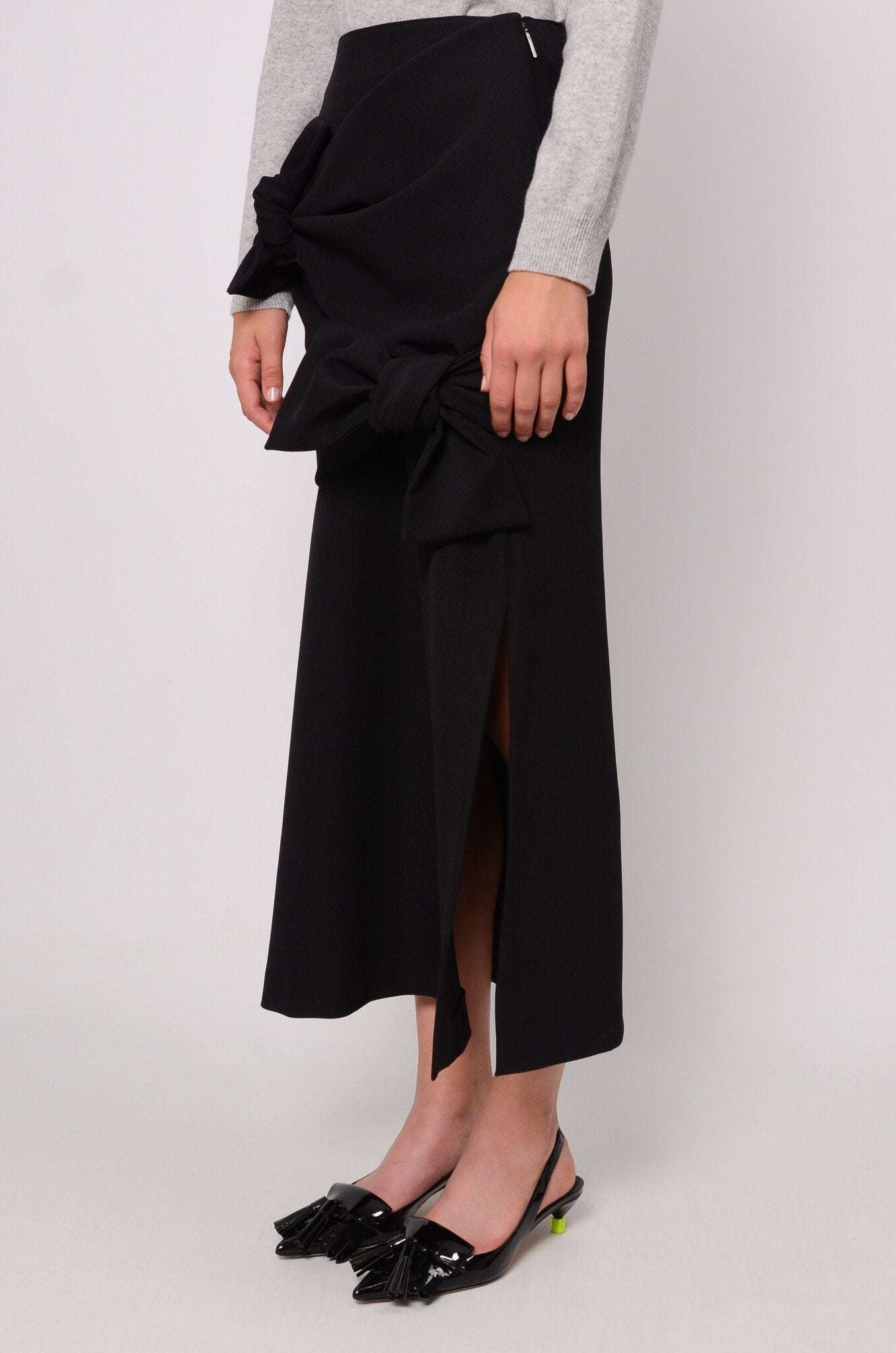 MSGM - Black Knots Skirt - Love|Labels