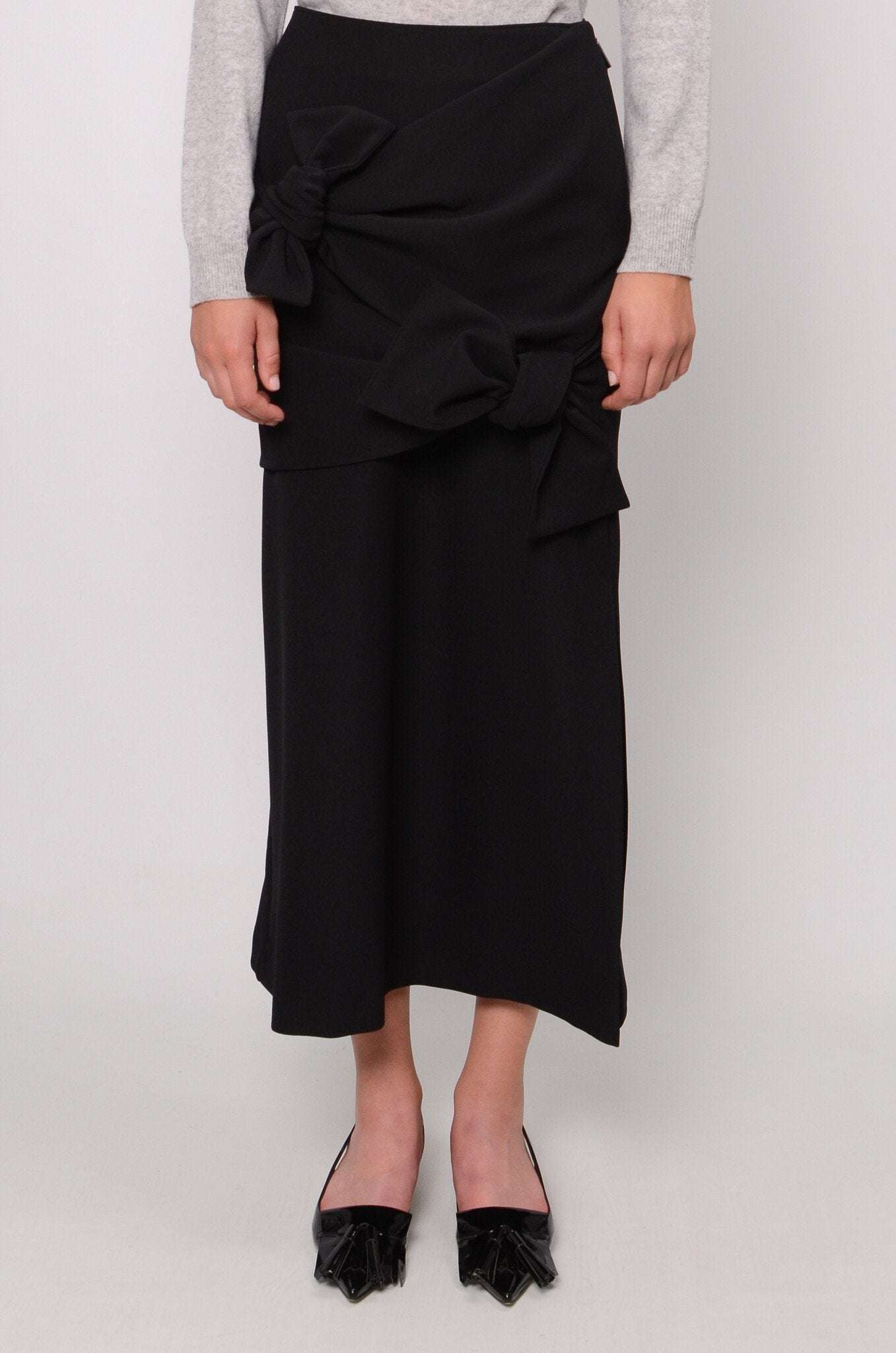 MSGM - Black Knots Skirt - Love|Labels