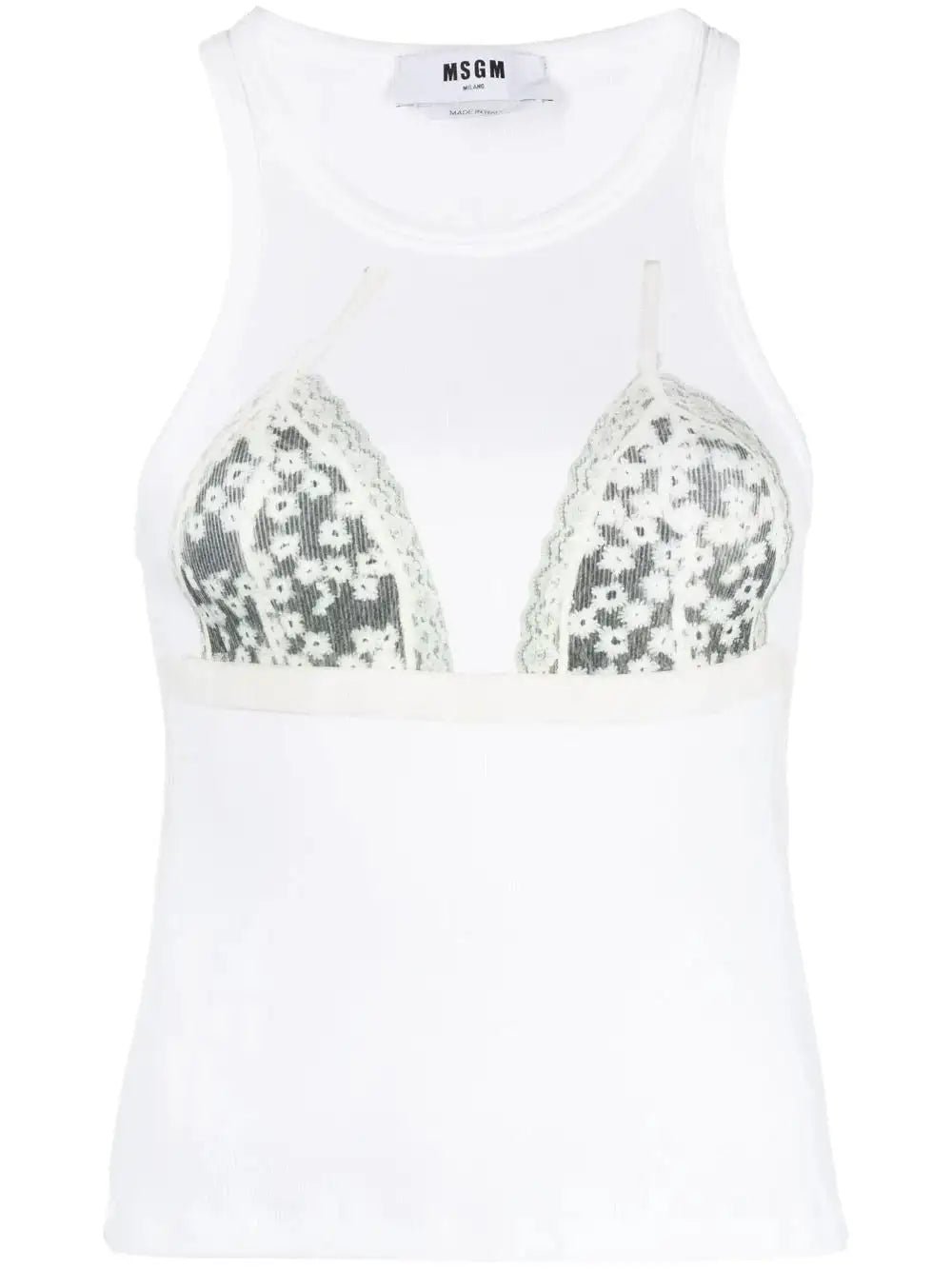 MSGM - Потници - Bra - Print Tank Top - Love|Labels