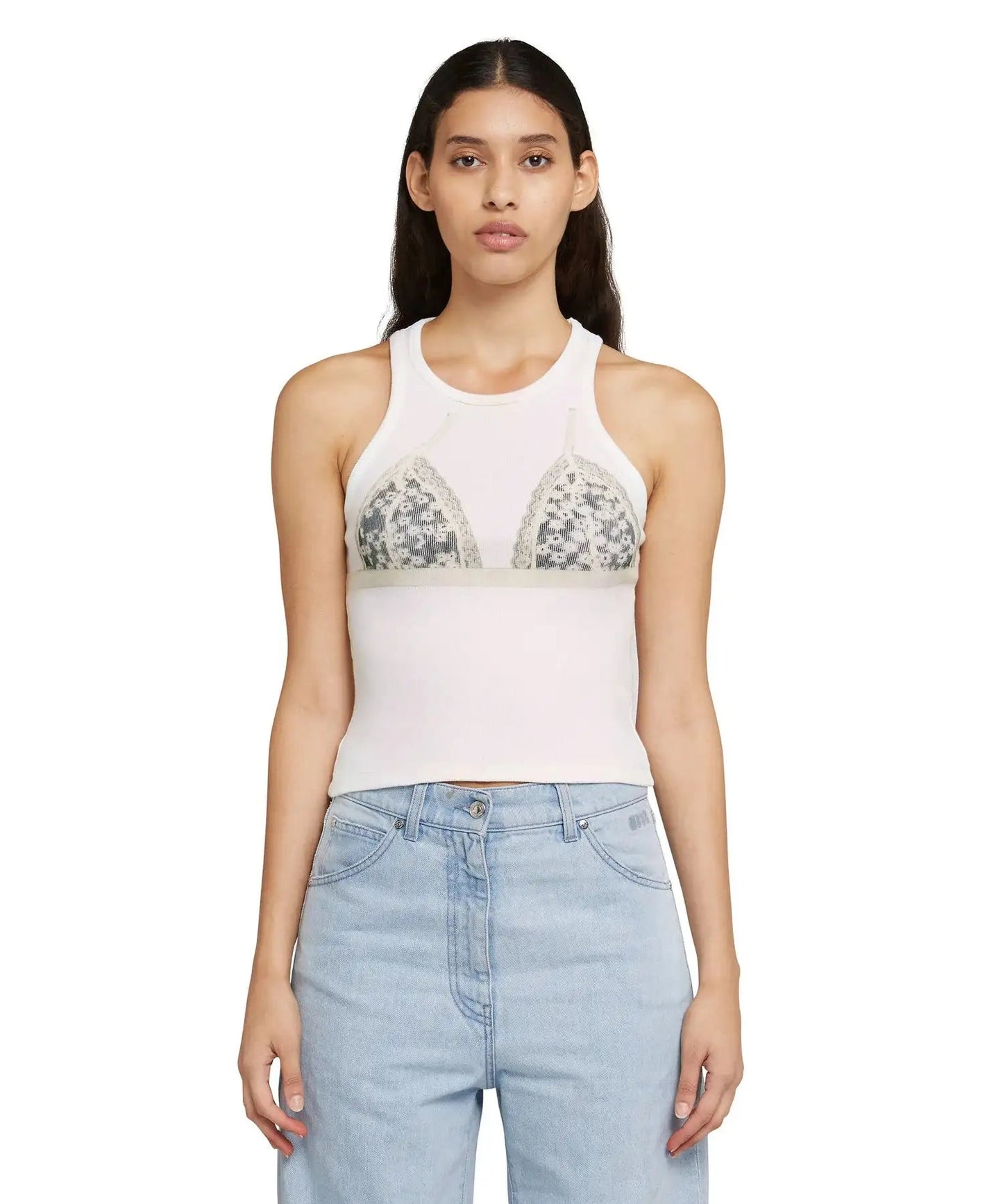 MSGM - Потници - Bra - Print Tank Top - Love|Labels