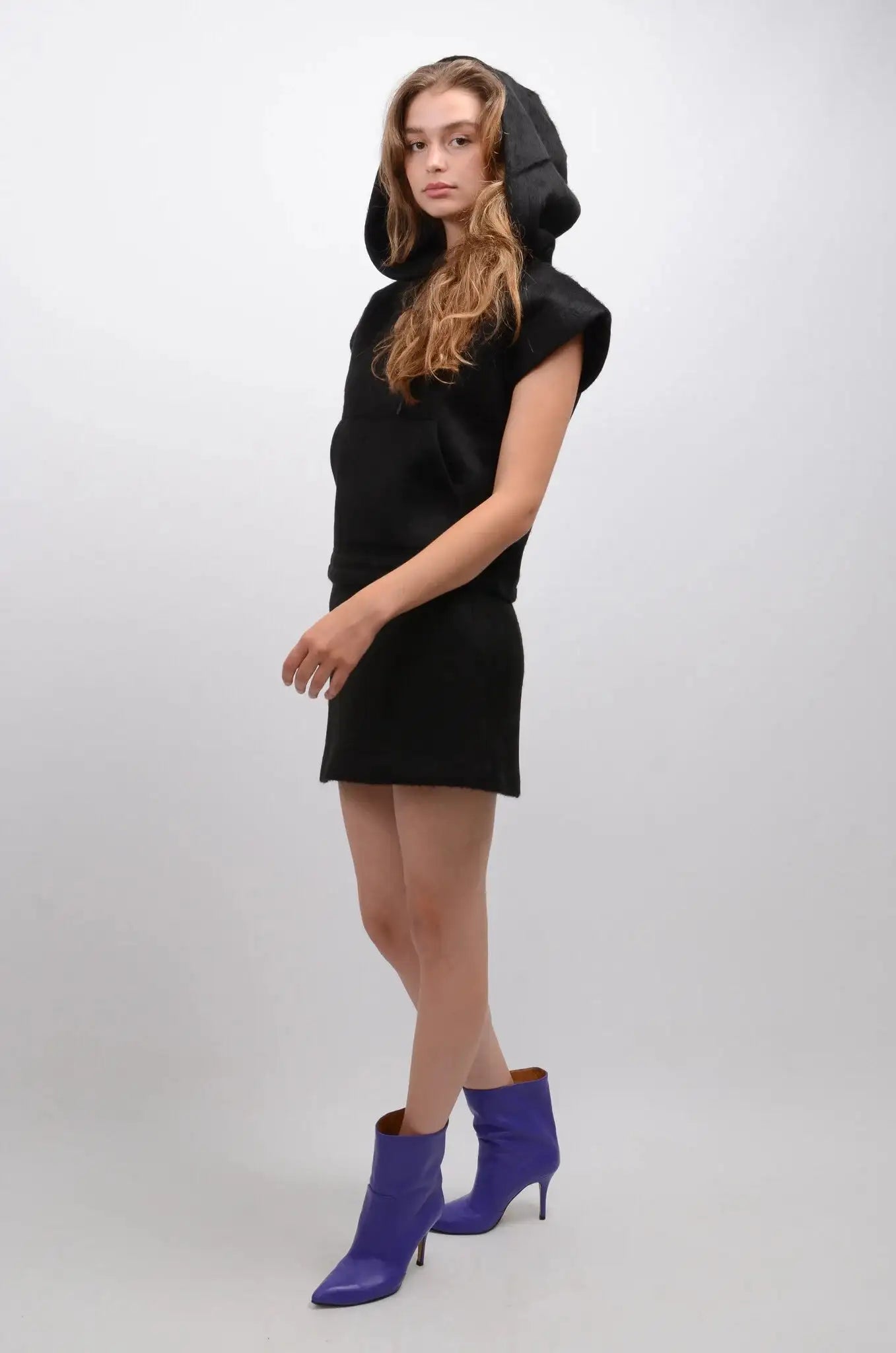 MSGM - Блузи - Brushed Black Hoodie - Love|Labels